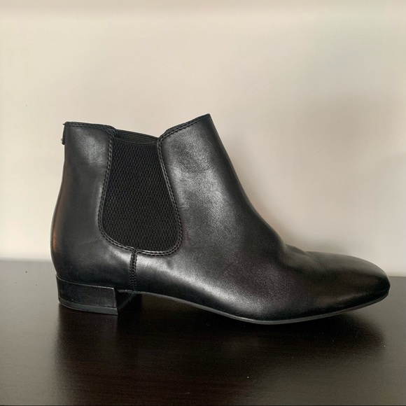 Karl Lagerfeld Shoes - Karl Lagerfeld Black Leather Bootie
